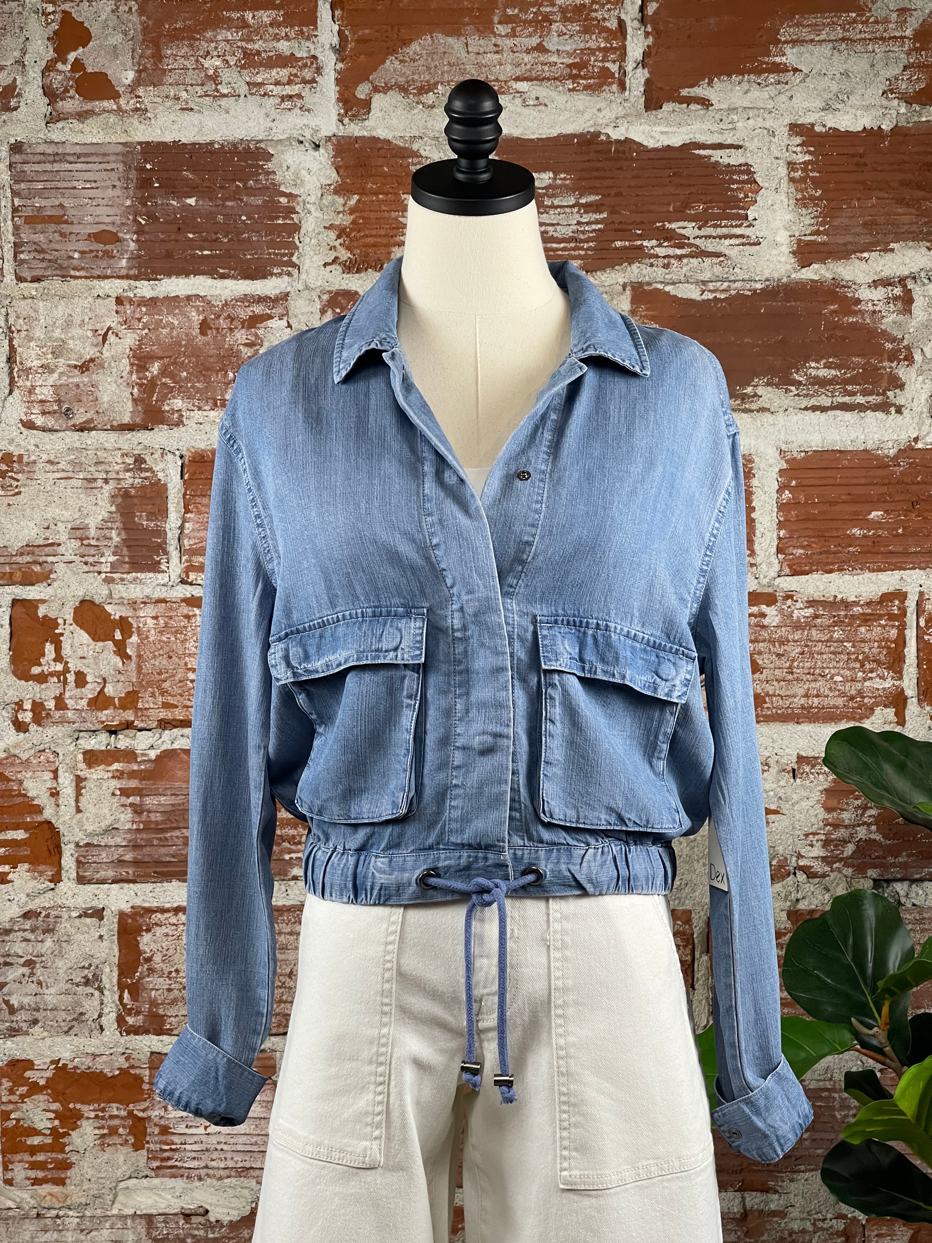 Chambray deals utility jacket