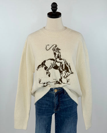 Ridin’ High Cowgirl Sweater-131 - Sweaters F/W (June - Nov)-Little Bird Boutique