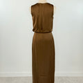 Charlie Luxe Midi Dress in Brown-152 Dresses - Long-Little Bird Boutique