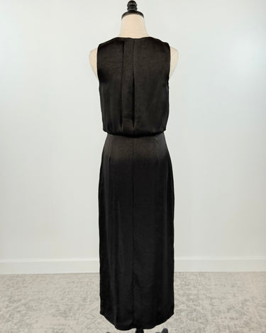 Charlie Luxe Midi Dress in Black-152 Dresses - Long-Little Bird Boutique