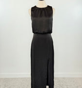 Charlie Luxe Midi Dress in Black-152 Dresses - Long-Little Bird Boutique