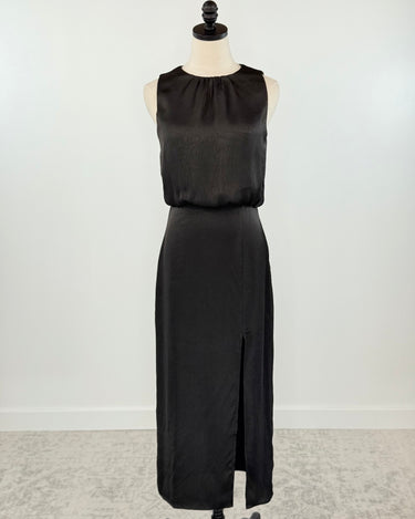 Charlie Luxe Midi Dress in Black-152 Dresses - Long-Little Bird Boutique