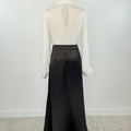 Silky Skirt in Black Satin-231 Skirts-Little Bird Boutique