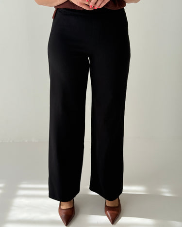 Sanctuary Runway Ponte Trouser in Black-220 Pants-Little Bird Boutique