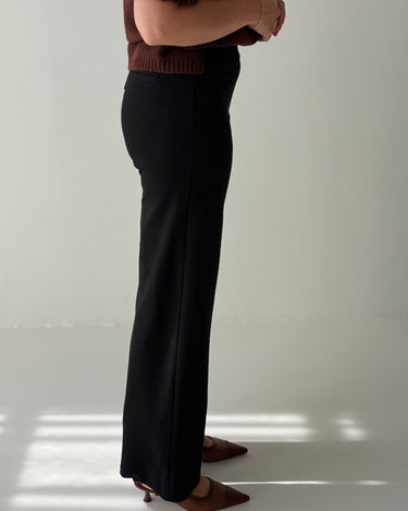 Sanctuary Runway Ponte Trouser in Black-220 Pants-Little Bird Boutique