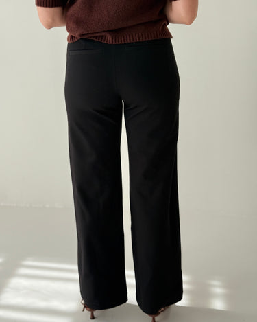 Sanctuary Runway Ponte Trouser in Black-220 Pants-Little Bird Boutique