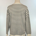 Coastal Classic Striped Sweater Gray and White Stripe-131 - Sweaters F/W (June - Nov)-Little Bird Boutique