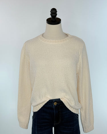 Jak and Rae Snow White Sweater-131 - Sweaters F/W (June - Nov)-Little Bird Boutique