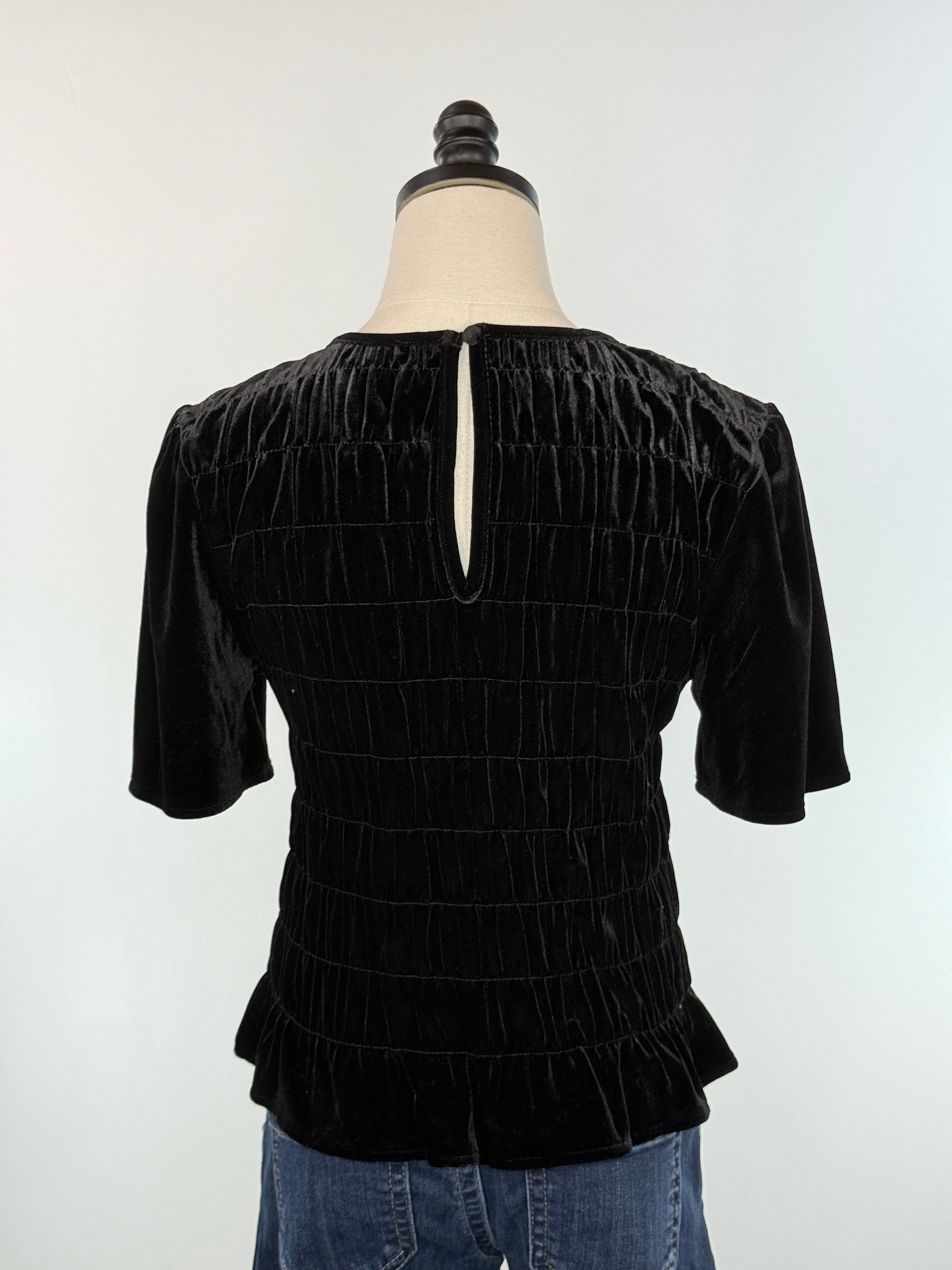 Sanctuary We Belong Together Velvet Top in Black-123 - Jersey Tops (Holiday)-Little Bird Boutique