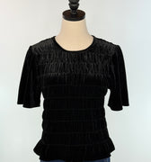 Sanctuary We Belong Together Velvet Top in Black-123 - Jersey Tops (Holiday)-Little Bird Boutique