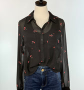 Z Supply Vivienne Rio Floral Top in Black-111 - Woven Top F/W (June- Nov)-Little Bird Boutique