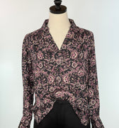 Jak and Rae Jacobean Floral Top-111 - Woven Top F/W (June- Nov)-Little Bird Boutique