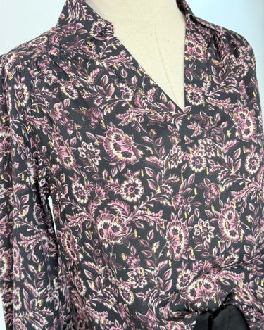 Jak and Rae Jacobean Floral Top-111 - Woven Top F/W (June- Nov)-Little Bird Boutique