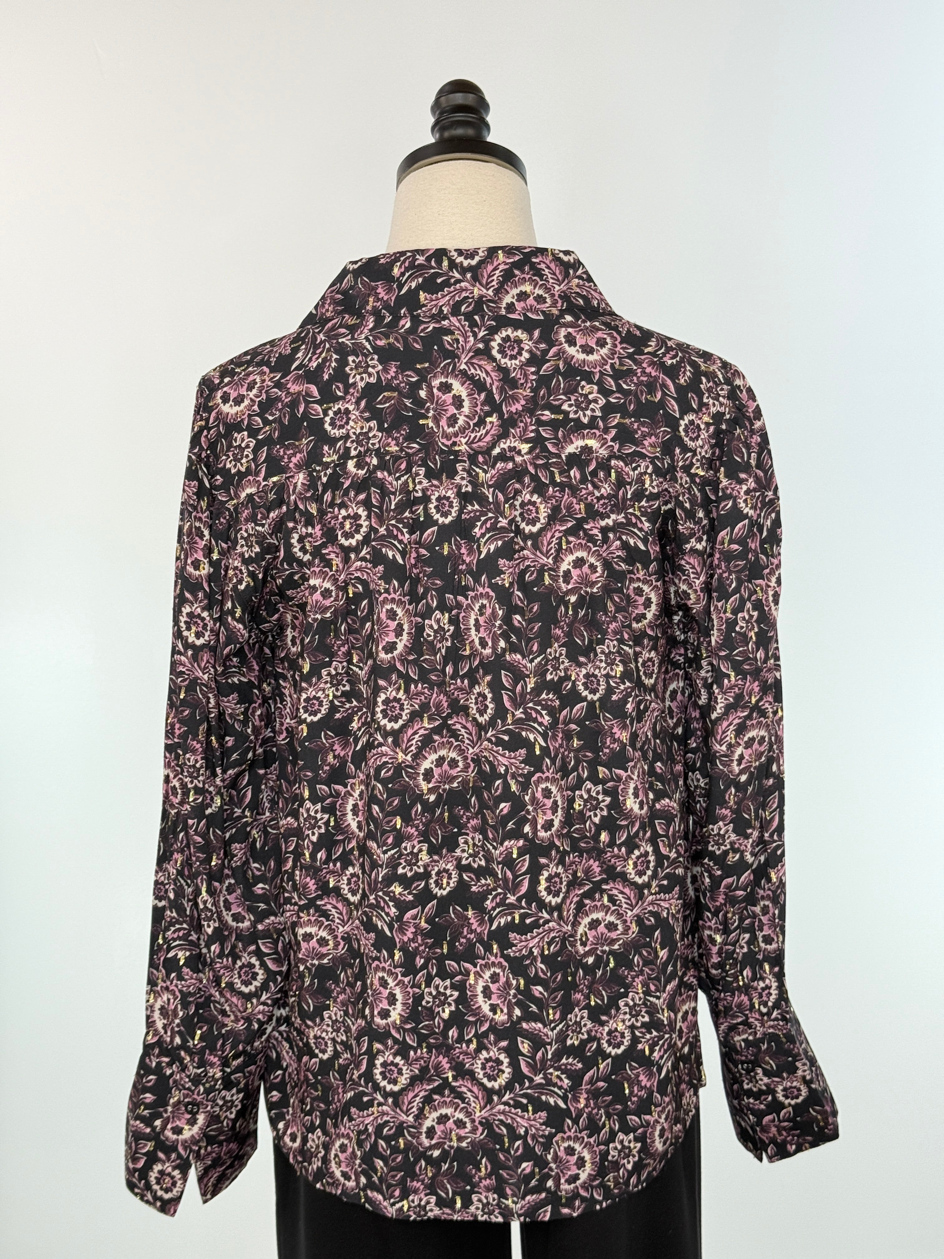 Jak and Rae Jacobean Floral Top-111 - Woven Top F/W (June- Nov)-Little Bird Boutique
