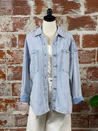 Z Supply All Day Denim Jacket in Washed Indigo-144 Shackets-Little Bird Boutique