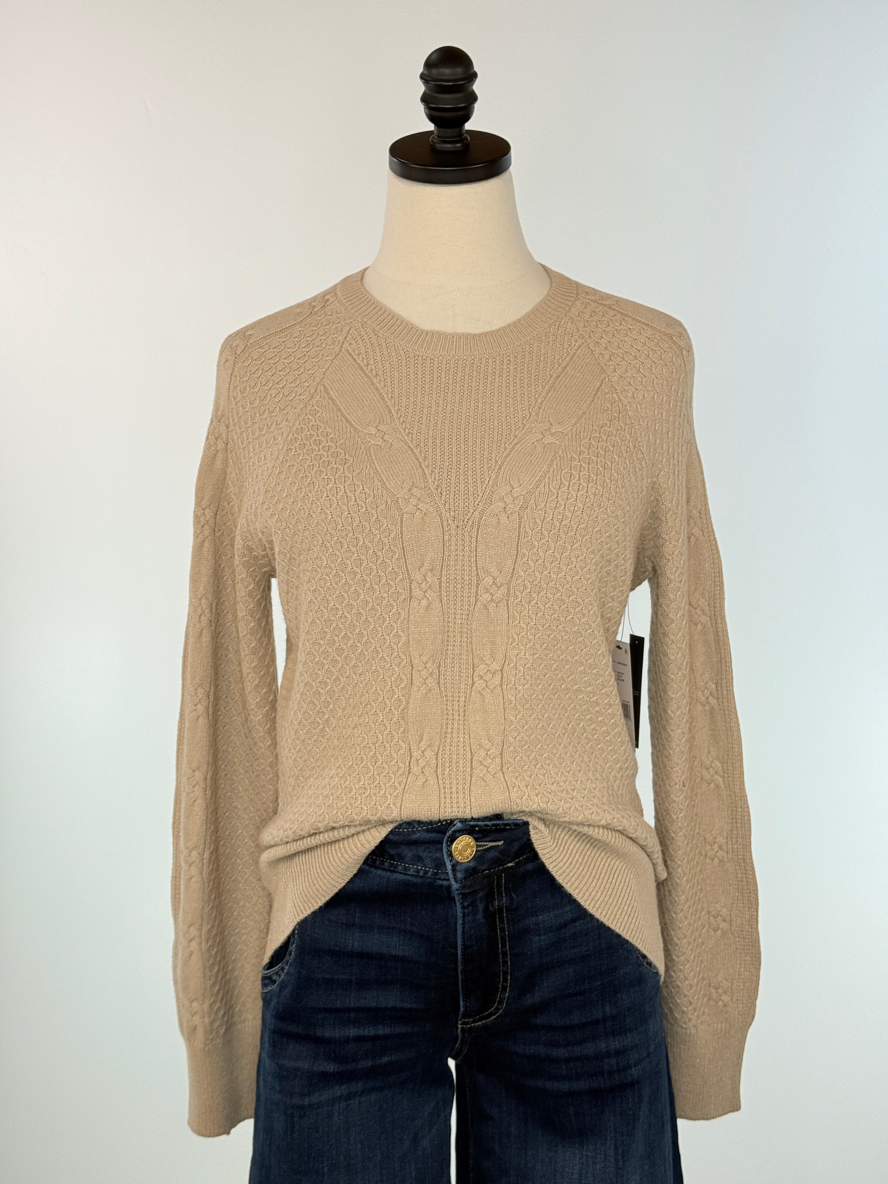 Liverpool Harvest Sweater in Khaki Melange-131 - Sweaters F/W (June - Nov)-Little Bird Boutique