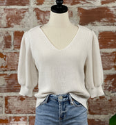Gentle Fawn Phoebe Sweater in White-132 - Sweaters S/S (Dec - May)-Little Bird Boutique