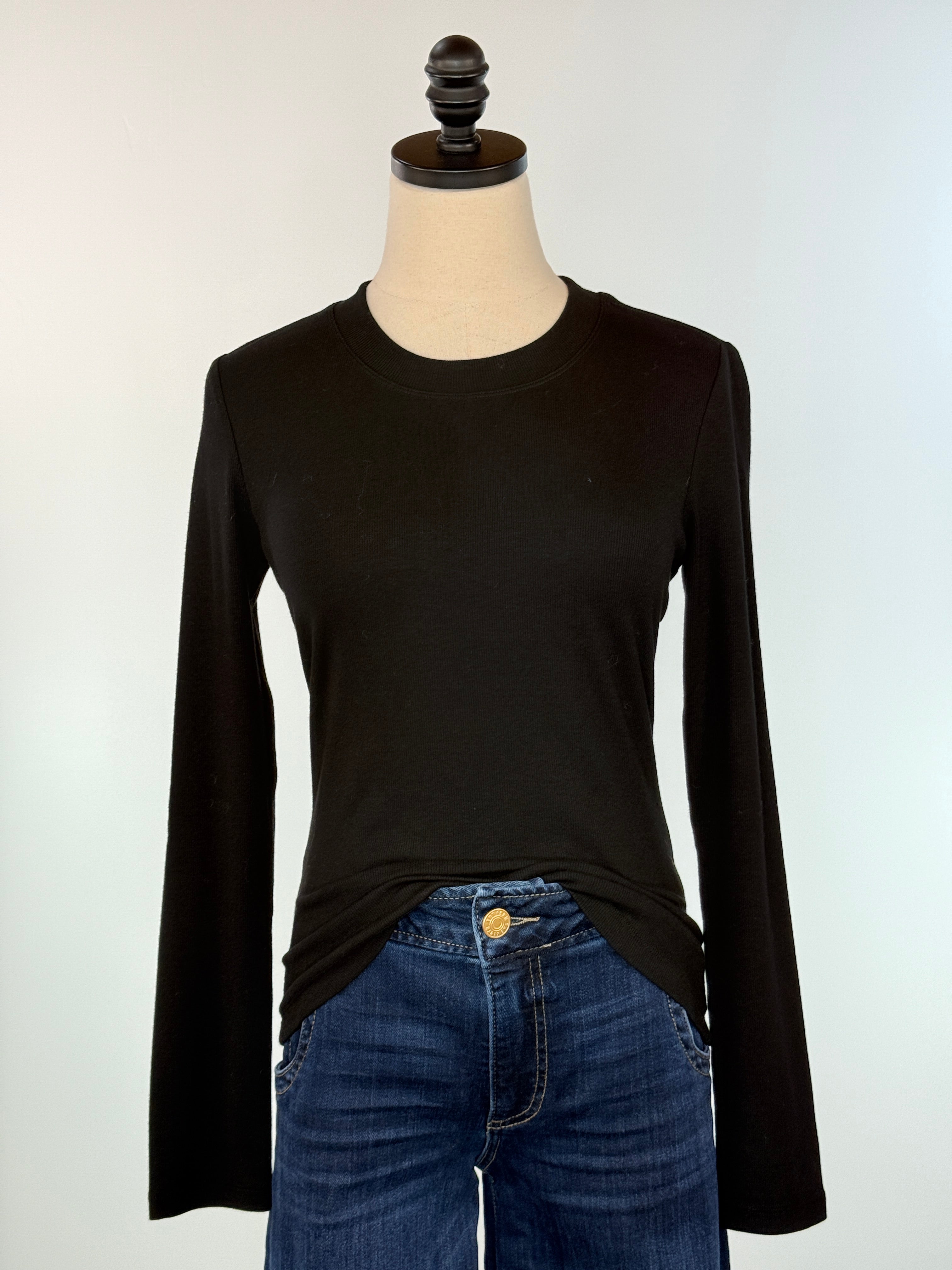 Kut from the Kloth Noelie Top in Black-111 - Woven Top F/W (June- Nov)-Little Bird Boutique