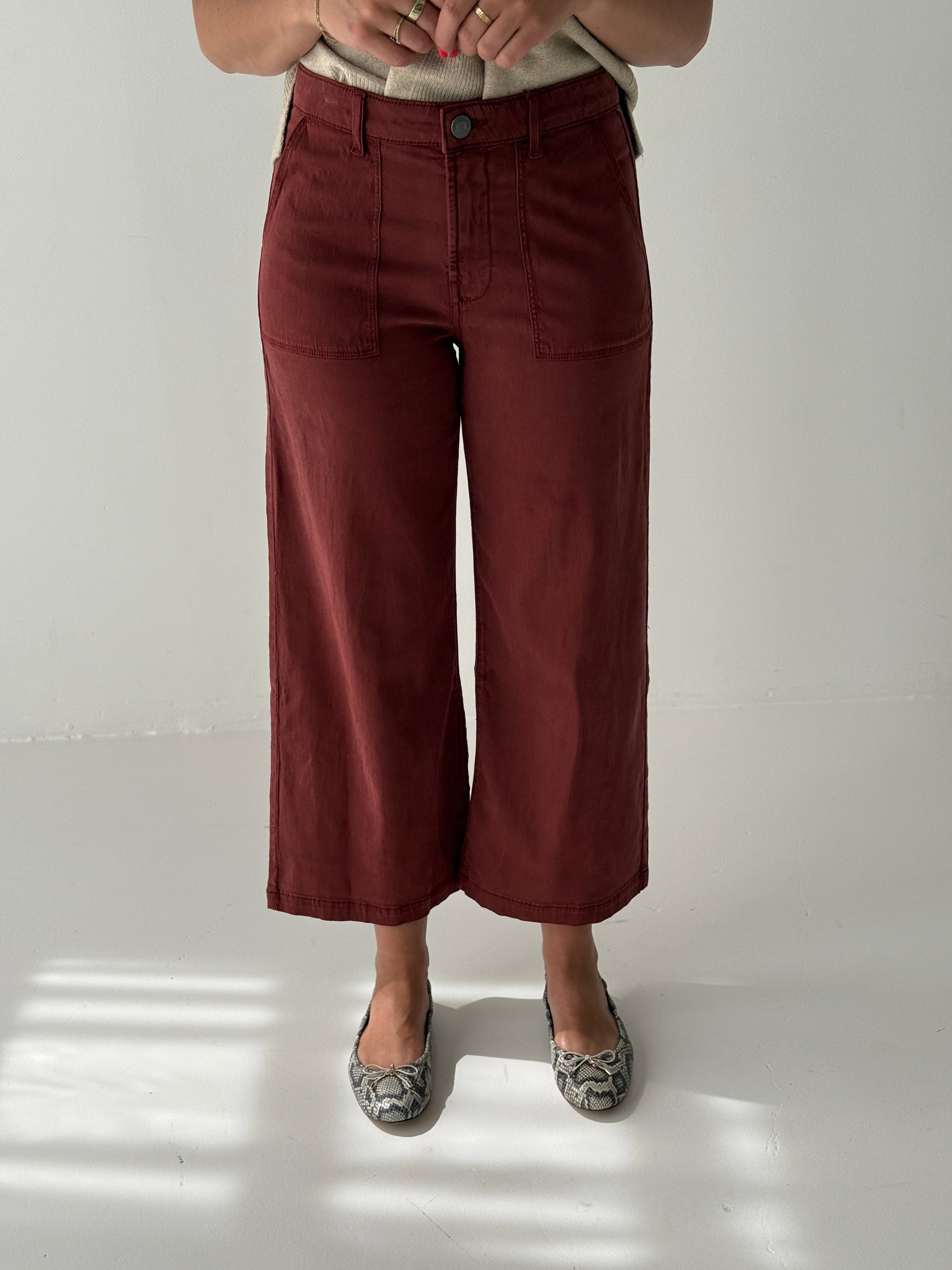 Kut from the Kloth Meg High Rise Pants in Rust-220 Pants-Little Bird Boutique