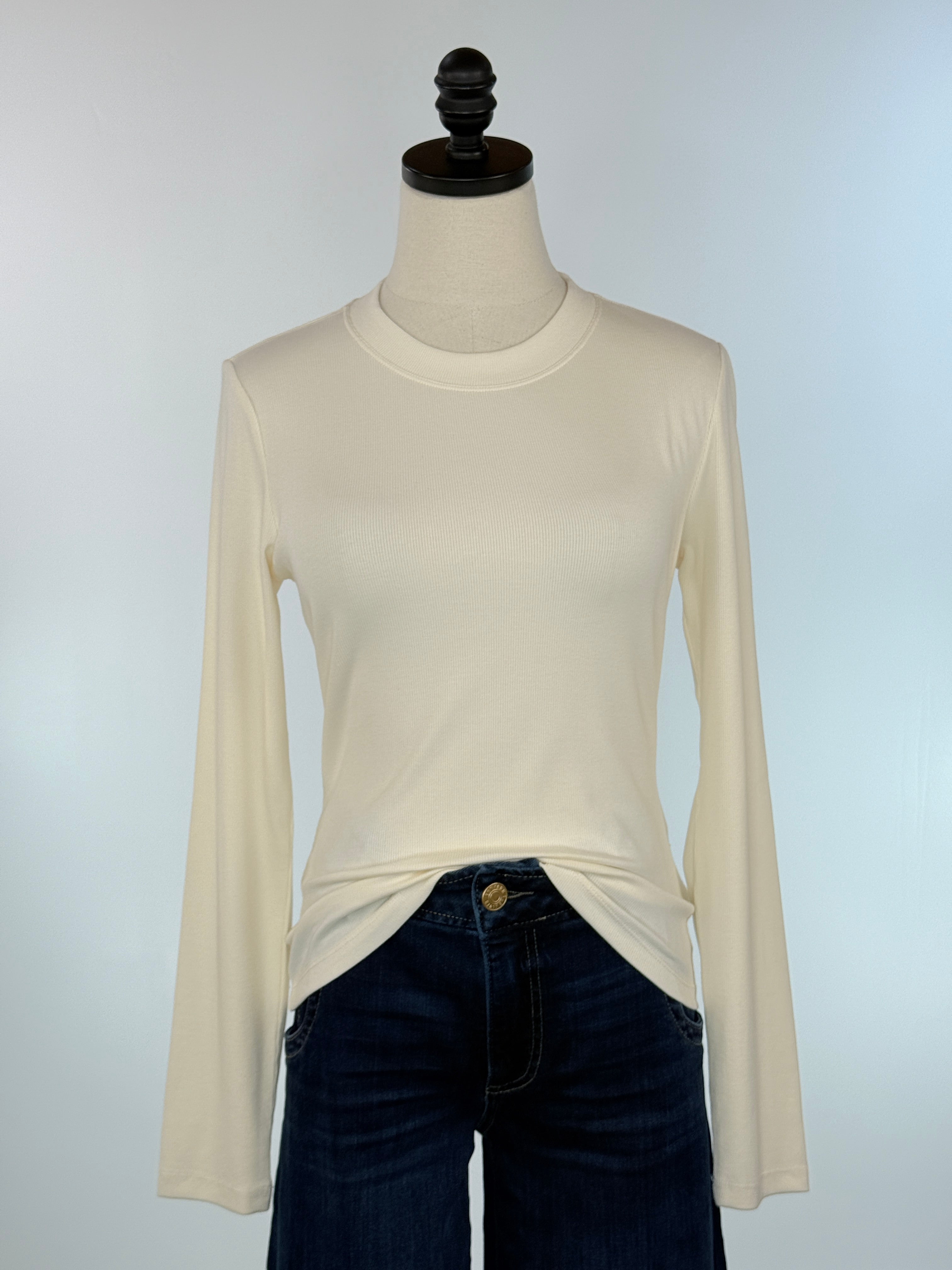 Kut from the Kloth Noelie Top in Cream-111 - Woven Top F/W (June- Nov)-Little Bird Boutique