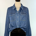 Liverpool Button Down Denim Shirt in North Shore-111 - Woven Top F/W (June- Nov)-Little Bird Boutique