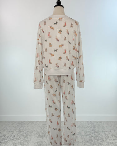 Z Supply Cozy Up Christmas Pajama Pup Top-240 Loungewear/Intimates-Little Bird Boutique
