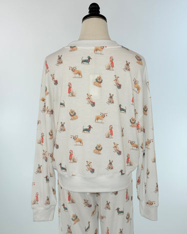 Z Supply Cozy Up Christmas Pajama Pup Top-240 Loungewear/Intimates-Little Bird Boutique
