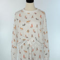 Z Supply Cozy Up Christmas Pajama Pup Top-240 Loungewear/Intimates-Little Bird Boutique
