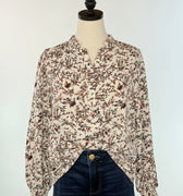 Wildflower Whispers Blouse-111 - Woven Top F/W (June- Nov)-Little Bird Boutique