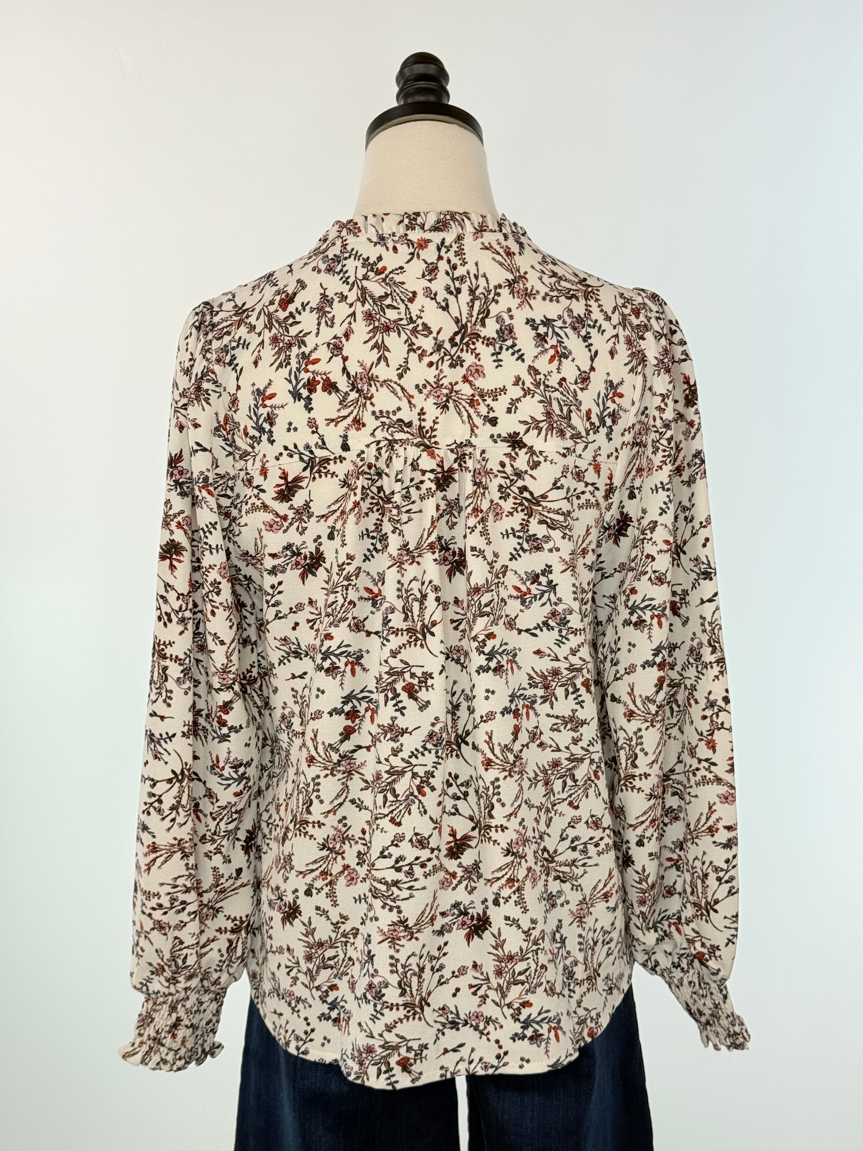 Wildflower Whispers Blouse-111 - Woven Top F/W (June- Nov)-Little Bird Boutique