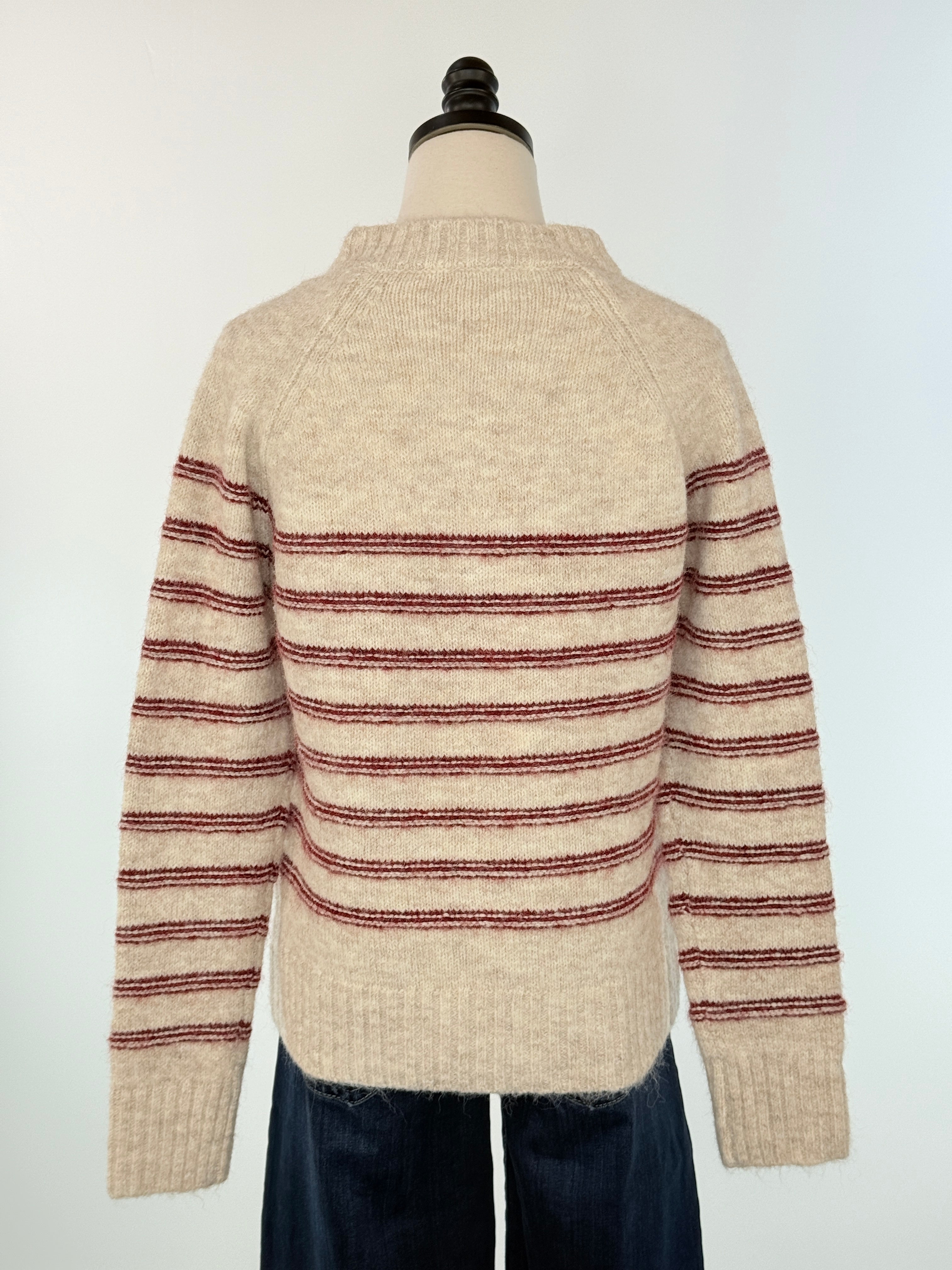 Cranberry Coast Henley Sweater-131 - Sweaters F/W (June - Nov)-Little Bird Boutique