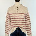 Cranberry Coast Henley Sweater-131 - Sweaters F/W (June - Nov)-Little Bird Boutique