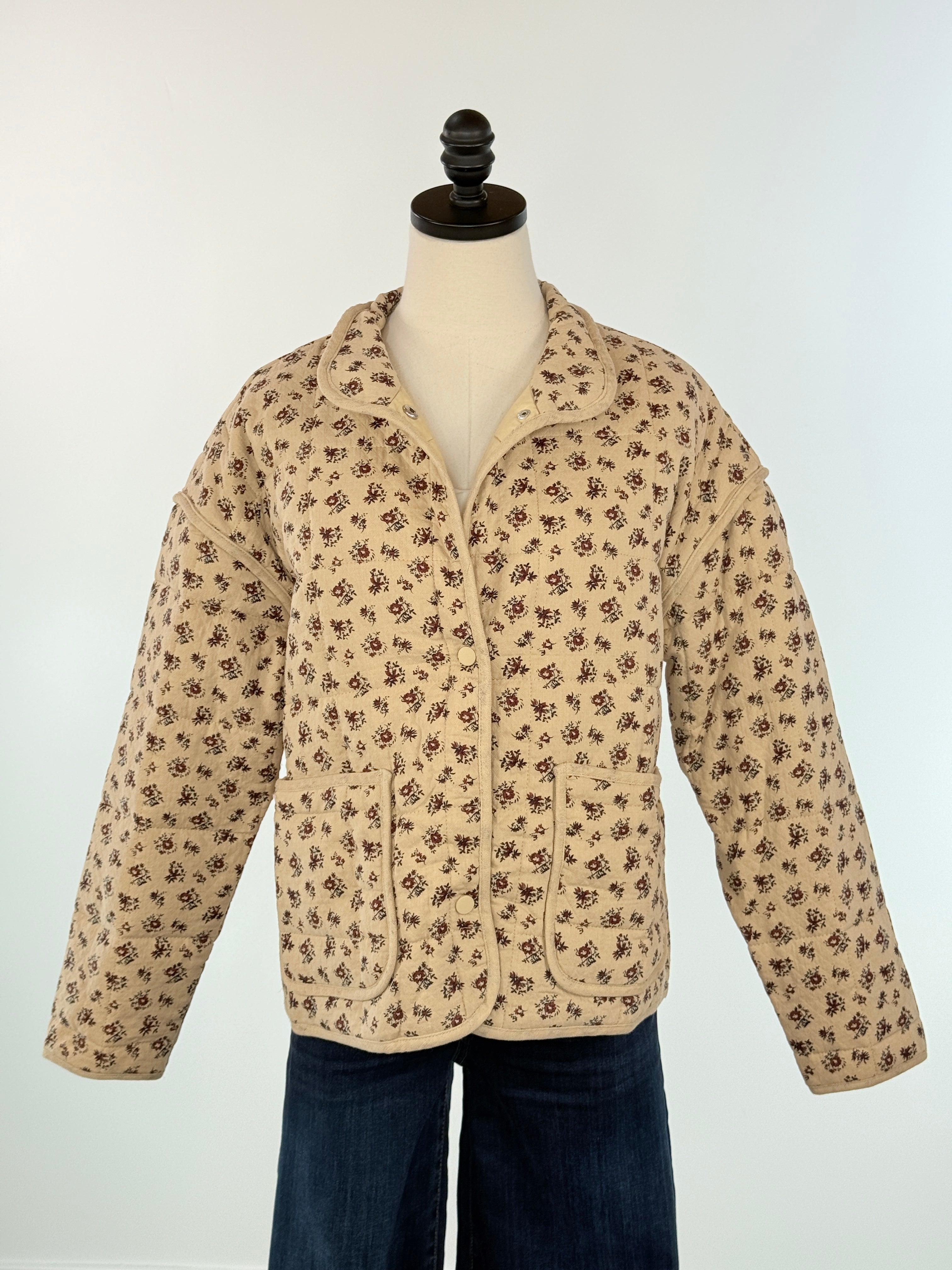 Sweet Briar Quilted Jacket-141 Outerwear Coats & Jackets-Little Bird Boutique