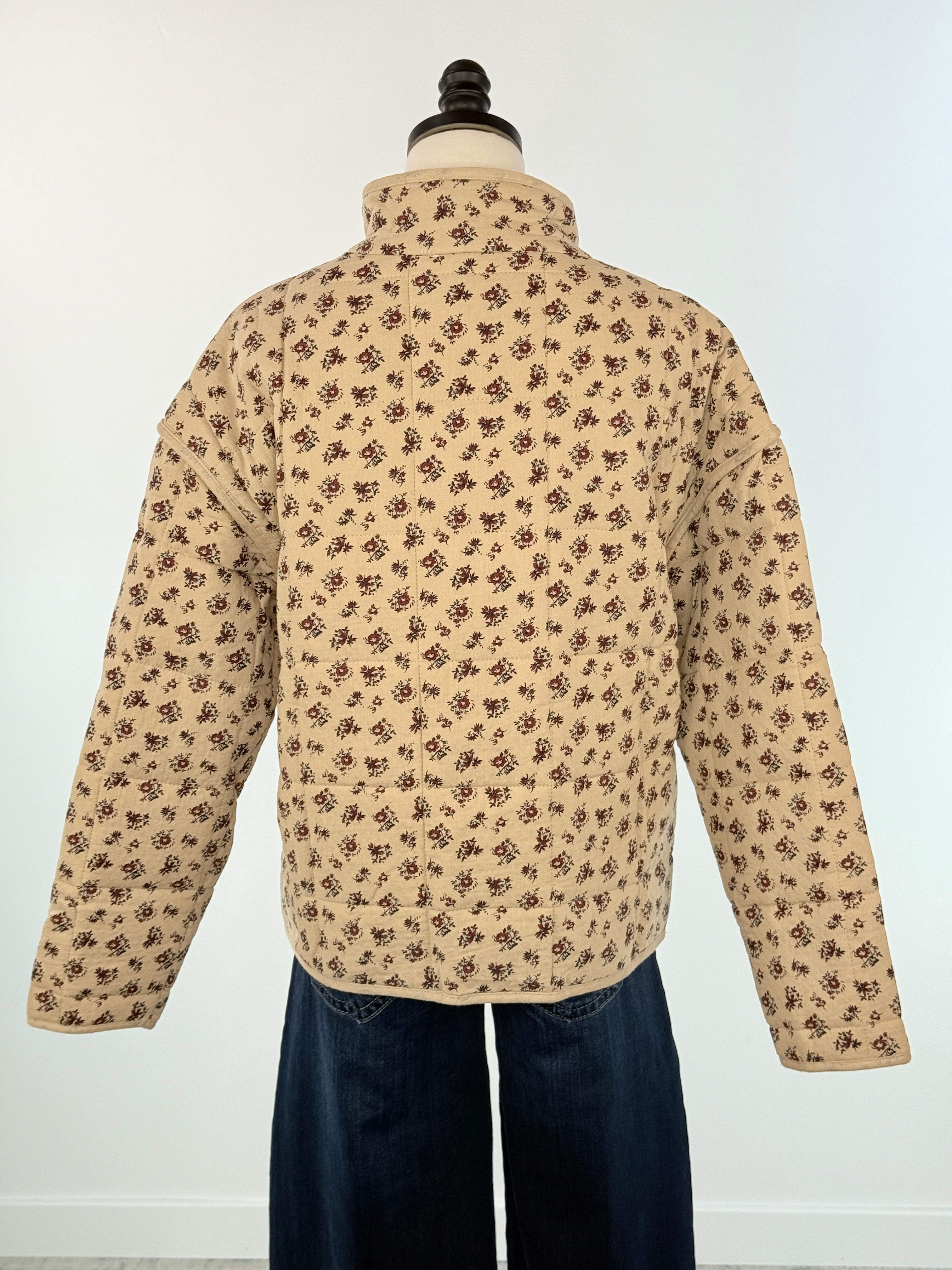 Sweet Briar Quilted Jacket-141 Outerwear Coats & Jackets-Little Bird Boutique