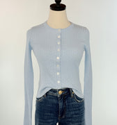 My Muse Cardigan in Powder Blue-131 - Sweaters F/W (June - Nov)-Little Bird Boutique