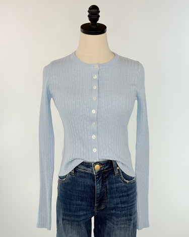My Muse Cardigan in Powder Blue-131 - Sweaters F/W (June - Nov)-Little Bird Boutique