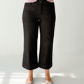 Sanctuary The Marine Black Denim Trouser in After Hours-220 Pants-Little Bird Boutique