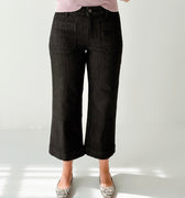 Sanctuary The Marine Black Denim Trouser in After Hours-220 Pants-Little Bird Boutique