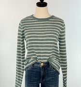 Sage Harbor Stripe Sweater-131 - Sweaters F/W (June - Nov)-Little Bird Boutique