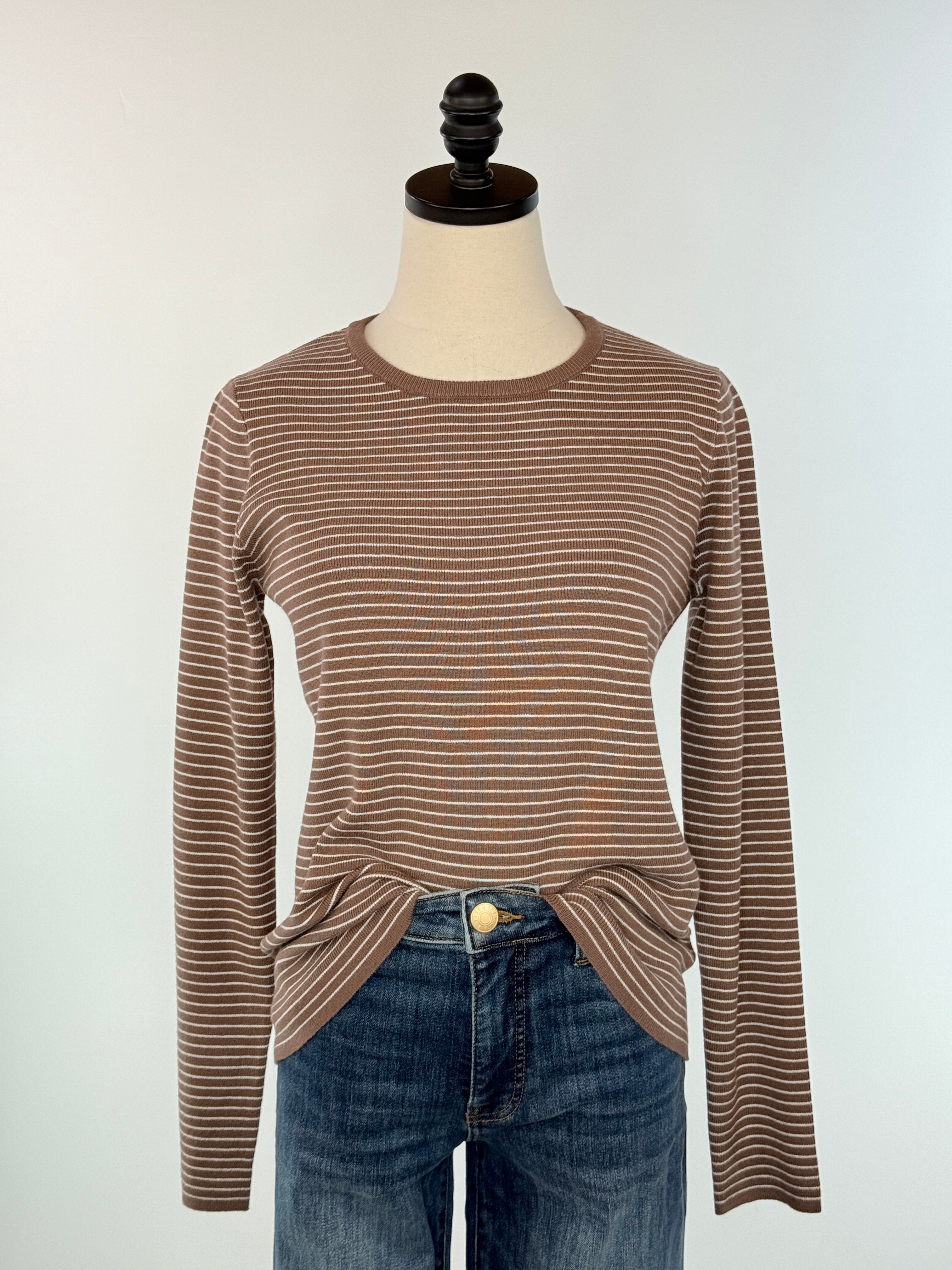 Huntington Sweater in Cocoa-131 - Sweaters F/W (June - Nov)-Little Bird Boutique