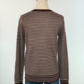 Fenwick Stripe Sweater in Dark Plum-131 - Sweaters F/W (June - Nov)-Little Bird Boutique