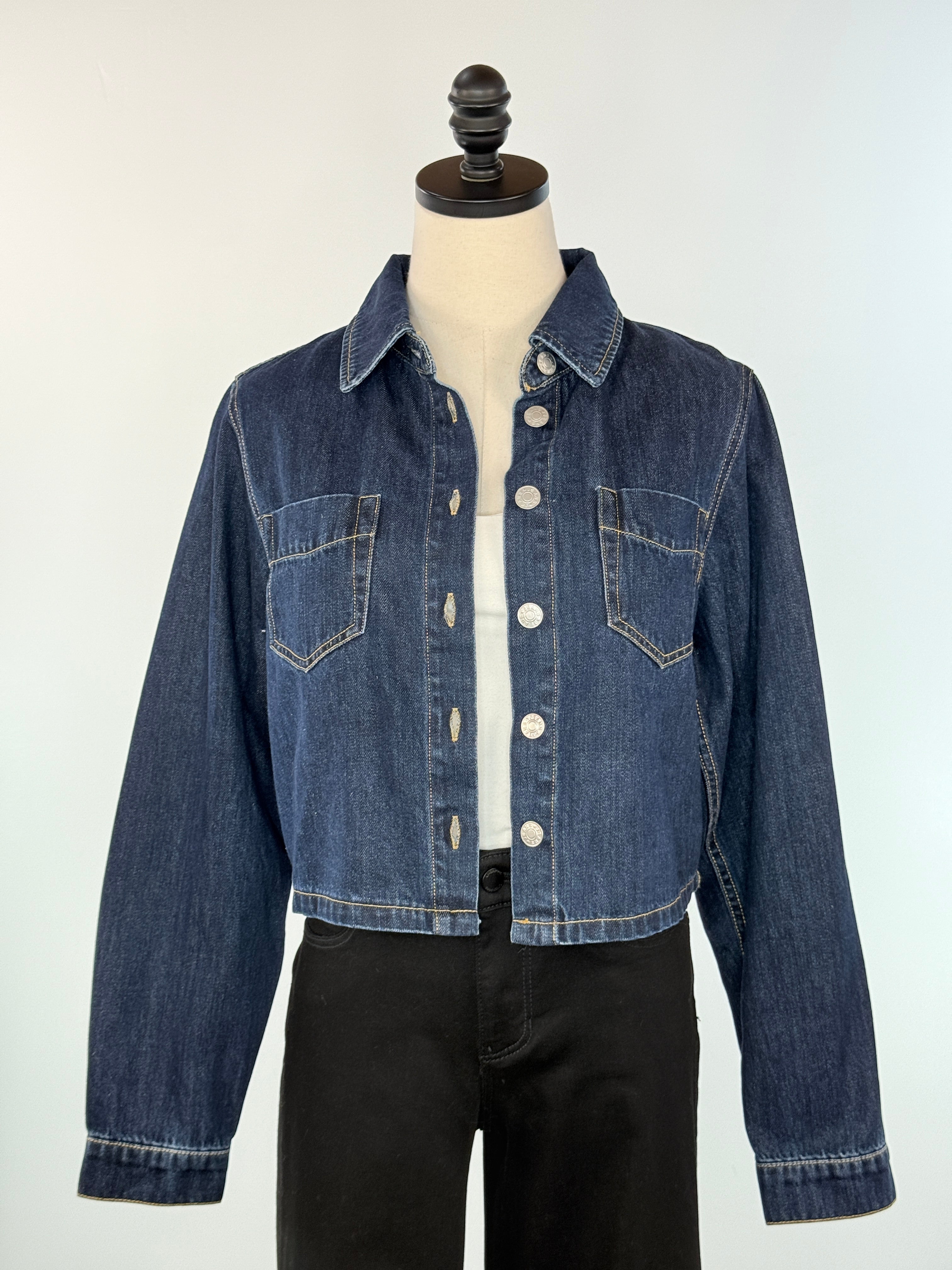 Downtown Denim Jacket-145 Denim Jackets-Little Bird Boutique
