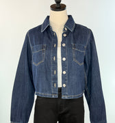 Downtown Denim Jacket-145 Denim Jackets-Little Bird Boutique
