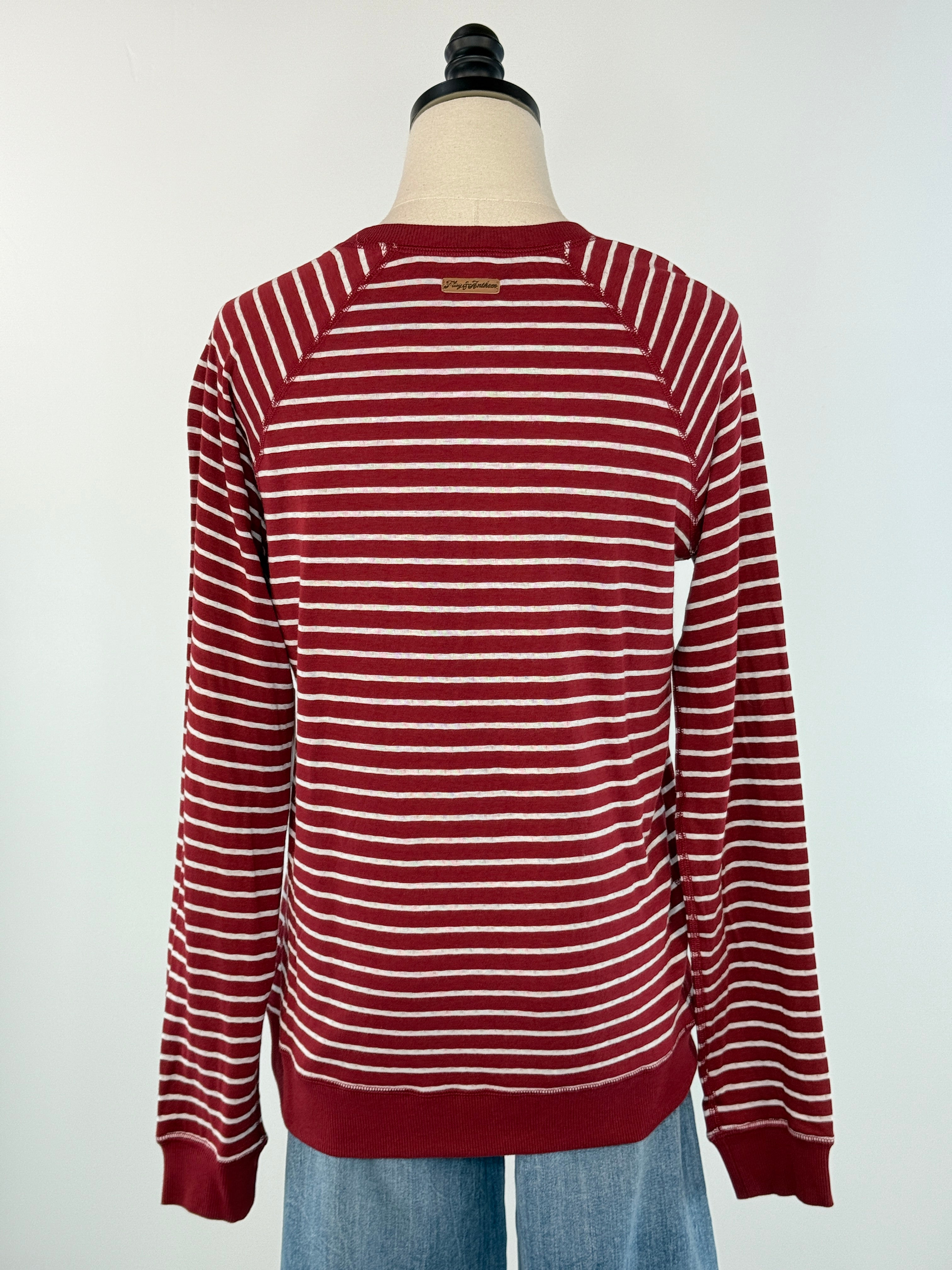 Flag and Anthem Frannie Reversible Top in Berry and White-121 - Jersey Tops F/W (June - Nov)-Little Bird Boutique