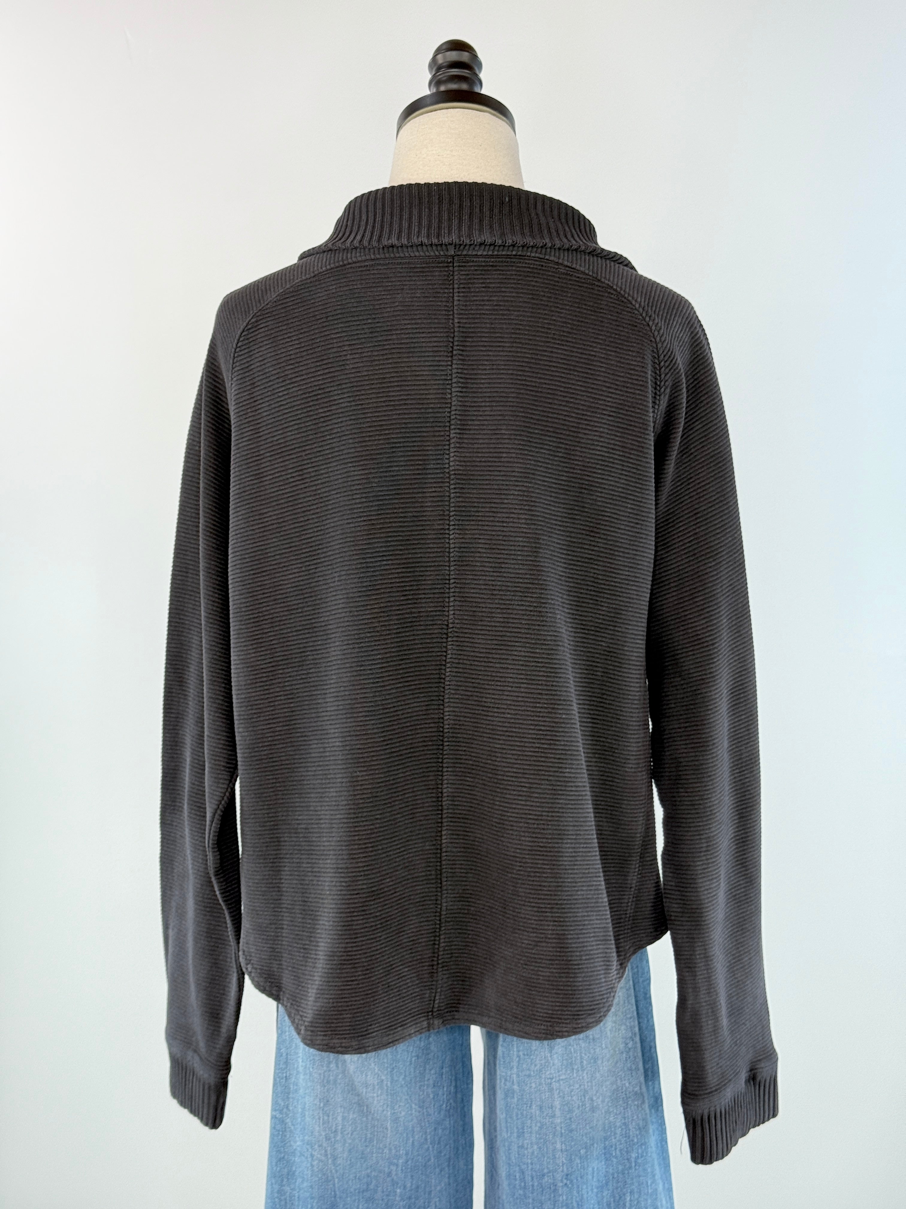 Flag and Anthem Adriana Pullover in Black-142 Sweatshirts & Hoodies-Little Bird Boutique