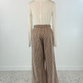Flag and Anthem Triana Pant in Brown and White Stripe-220 Pants-Little Bird Boutique