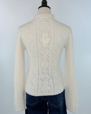 Sweet Cream Lace Top-111 - Woven Top F/W (June- Nov)-Little Bird Boutique