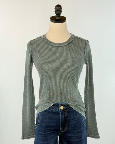 Z Supply Arlet Mini Thermal Top in Garland Green-121 - Jersey Tops F/W (June - Nov)-Little Bird Boutique