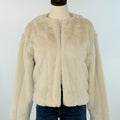 Anthem the Label Faux Fur Jacket in Pearl-141 Outerwear Coats & Jackets-Little Bird Boutique