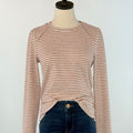 Anthem the Label Directional Insert Top in Oatmeal and Red Stripe-121 - Jersey Tops F/W (June - Nov)-Little Bird Boutique